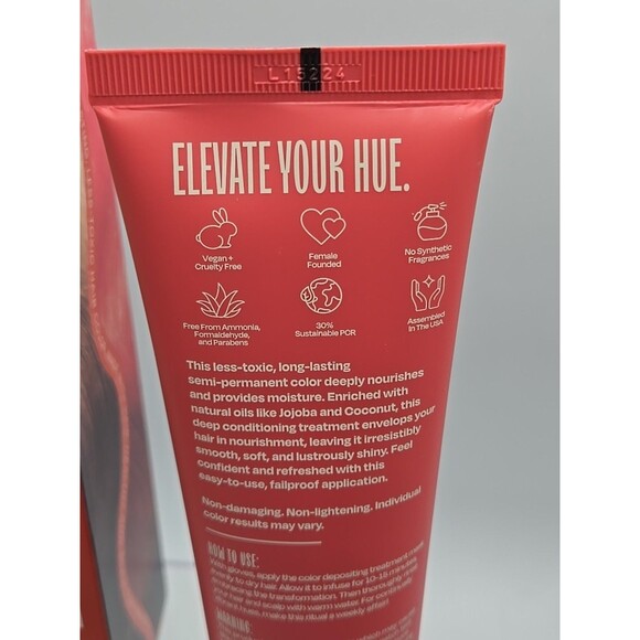 Overtone Color Depositing Treatment Mask - Golden Rose 4.5 Oz.  For Brown Hair - Picture 2 of 9